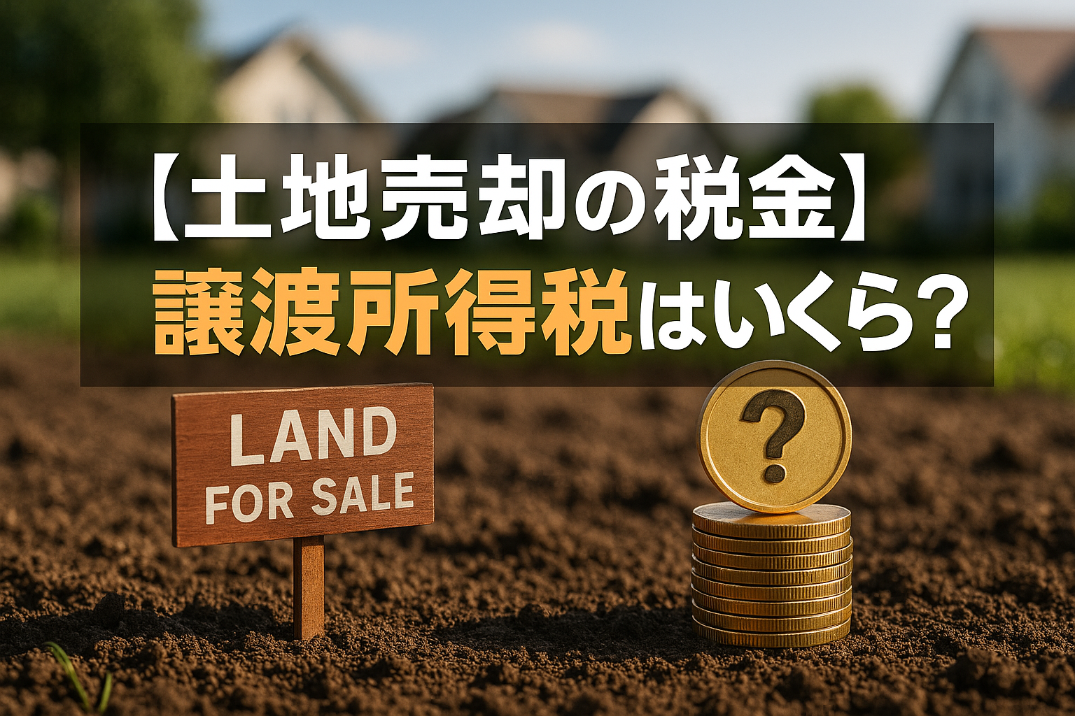 【土地売却の税金】譲渡所得税はいくら？プロが教える簡単計算シミュレーションと節税特例完全ガイド