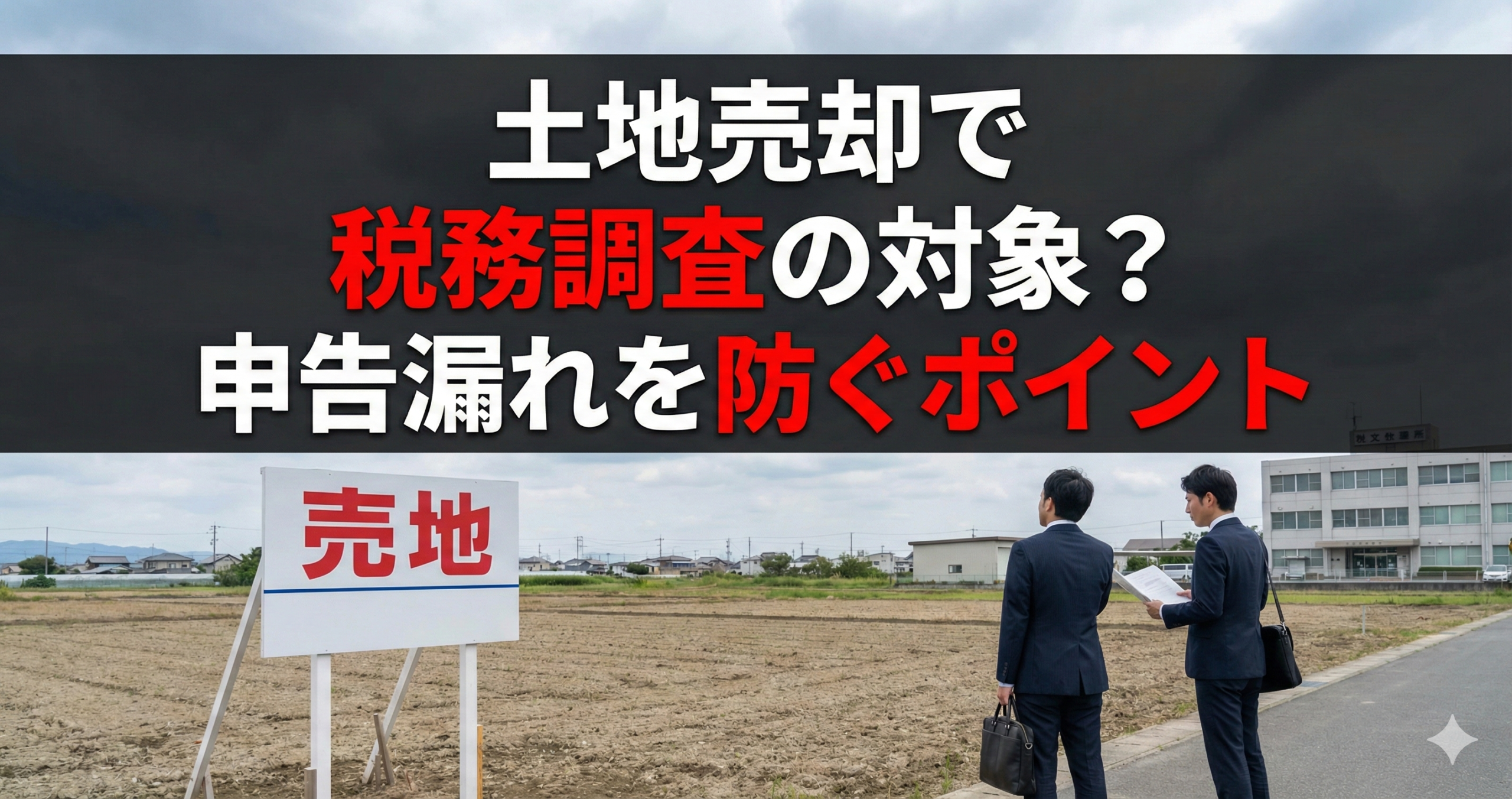 土地売却で税務調査の対象に？申告漏れを防ぐポイント
