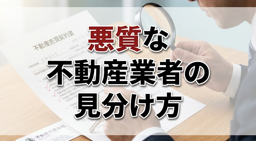 悪質な不動産業者の見分け方2026｜騙されないための自己防衛策