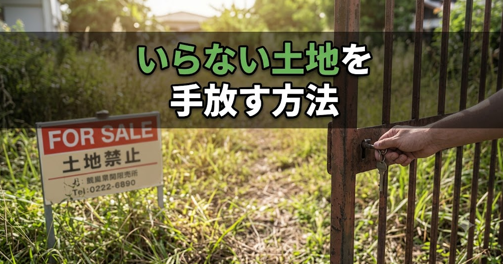 いらない土地を手放す方法｜相続土地国庫帰属制度と相続放棄